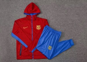 Chandal Con Capucha Barcelona 2021/2022 Borgona Azul