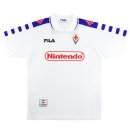 Segunda Equipación Tailandia Camiseta Fiorentina FILA Retro 1998 1999 Blanco