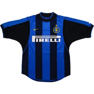 Primera Equipación Tailandia Camiseta Inter Milan Retro 2000 2001 Azul