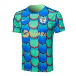 Camiseta Entrenamiento Barcelona 2024/2025 Verde Azul