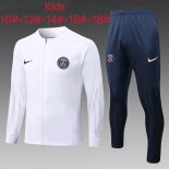 Niños Chandal PSG 2023 Blanco Azul