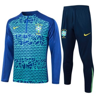 Sudadera De Training Brasil 2024/2025 Verde Azul 3