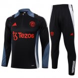 Sudadera De Training Manchester United 2024/2025 Negro Gris 3