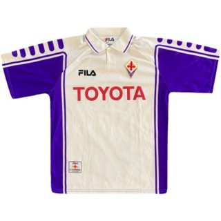 Segunda Equipación Tailandia Camiseta Fiorentina FILA Retro 1999 2000 Blanco