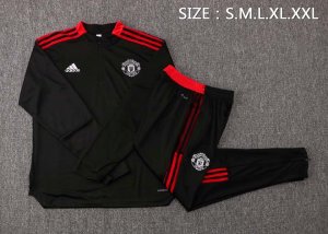 Sudadera De Training Manchester United 2022 Negro Rojo