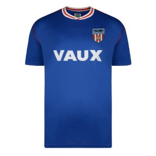 Segunda Equipación Tailandia Camiseta Sunderland Retro 1988 1991 Azul