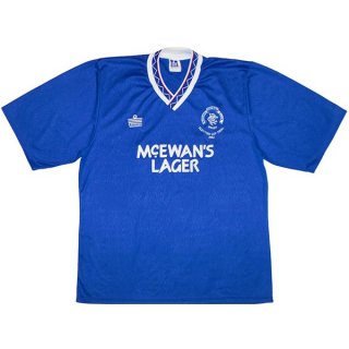 Primera Equipación Tailandia Camiseta Rangers Retro 1992 Azul