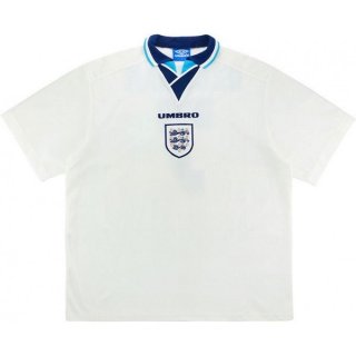 Primera Equipación Tailandia Camiseta Inglaterra Retro 1996 Blanco