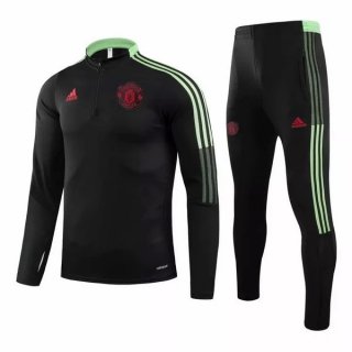 Chandal Manchester United 2021/2022 Negro Rojo Verde