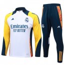 Sudadera De Training Real Madrid 2024/2025 Blanco Amarillo 3