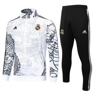 Chandal Real Madrid 2024/2025 Blanco Negro 3