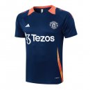 Camiseta Entrenamiento Manchester United 2024/2025 Azul Naranja