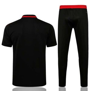 Polo Manchester United Conjunto Completo 2022 Negro