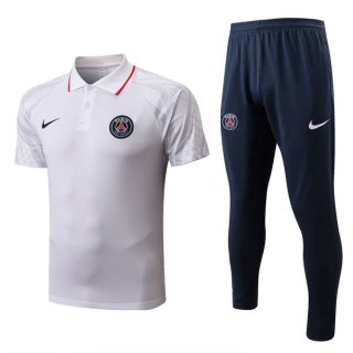 Polo PSG Conjunto Completo 2022/2023 Blanco