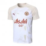 Camiseta Entrenamiento Manchester City 2024/2025 Amarillo Blanco