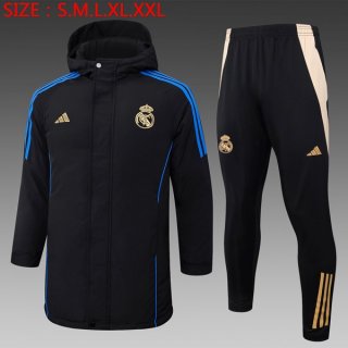 Abrigo Real Madrid Conjunto Completo 2024/2025 Negro