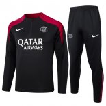 Sudadera De Training PSG 2024/2025 Negro Rojo