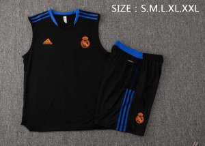 Camiseta Real Madrid Sin Mangas Conjunto Completo 2022 Negro 1