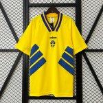 Tailandia Camiseta Suecia Primera Equipación Retro 1994 Tailandia Camiseta Suecia Primera Equipación Retro 1994