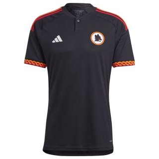 Tailandia Camiseta AS Roma Tercera Equipación 2023/2024 Negro