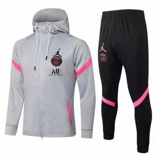 Chandal Con Capucha PSG 2021/2022 Gris Negro