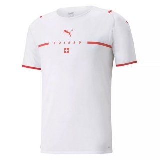 Segunda Equipación Tailandia Camiseta Suiza 2021 Blanco