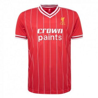 Primera Equipación Tailandia Camiseta Liverpool Retro 1982 1983 Rojo