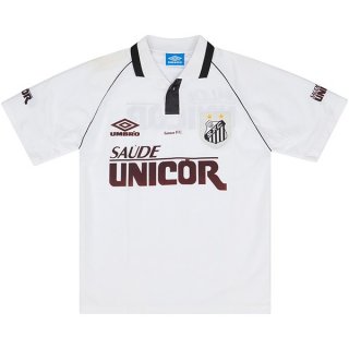 Primera Equipación Tailandia Camiseta Santos Retro 1997 Blanco