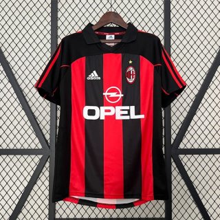 Tailandia Camiseta AC Milan Primera Equipación Retro 2001 2002