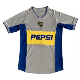 Segunda Equipación Tailandia Camiseta Boca Juniors Retro 2002 Gris