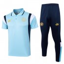 Polo Manchester City Conjunto Completo 2024/2025 Azul