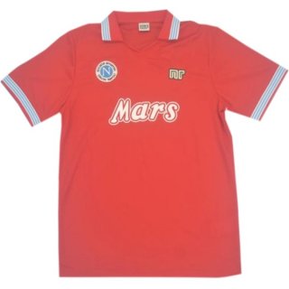 Tercera Equipación Tailandia Camiseta Napoli Retro 1988 1989 Rojo