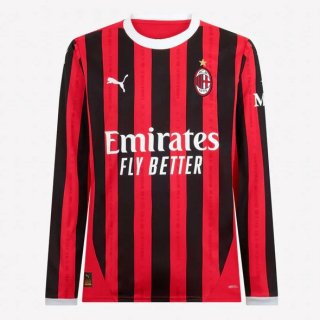 Tailandia Camiseta AC Milan Primera Equipación ML 2024/2025