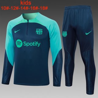 Ninos Sudadera De Training Barcelona 2024 Azul 3