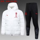 Abrigo Plumón AC Milan Conjunto Completo 2024/2025 Blanco