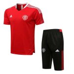 Camiseta Entrenamiento Manchester United Conjunto Completo 2022 Rojo Negro Camiseta Entrenamiento Manchester United Conjunto Completo 2022 Rojo Negro