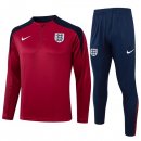 Sudadera De Training Inglaterra 2024/2025 Rojo Negro 3