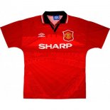 Primera Equipación Tailandia Camiseta Manchester United Retro 1994 1996 Rojo