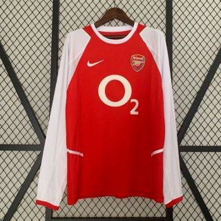 Tailandia Camiseta Arsenal Primera Equipación ML Retro 2002 2004