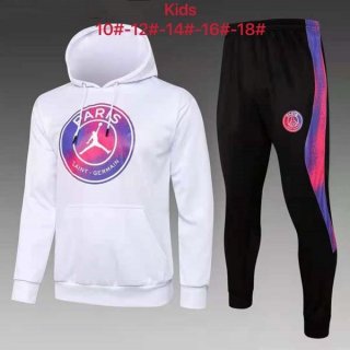 Niños Chandal Con Capucha Paris Saint Germain 2022 Blanco Rosa