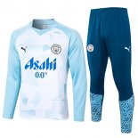 Sudadera De Training Manchester City 2024/2025 Blanco Azul