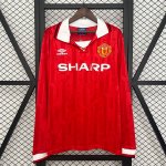 Tailandia Camiseta M-U Primera Equipación ML Retro 1992-1994 Tailandia Camiseta M-U Primera Equipación ML Retro 1992-1994