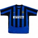 Primera Equipación Tailandia Camiseta Inter Milan Retro 2003 2004 Azul