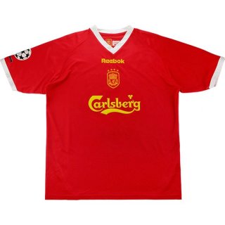 Primera Equipación Tailandia Camiseta Liverpool Retro 2001 2003 Rojo