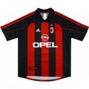 Primera Equipación Tailandia Camiseta AC Milan Retro 2000 2002 Rojo