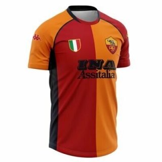 Tailandia Camiseta AS Roma Primera Equipación Retro 2001 2002