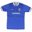 Primera Equipación Tailandia Camiseta Rangers Retro 1984 1987 Azul