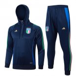 Sudadera Con Capucha Italia 2024/2025 Azul 3