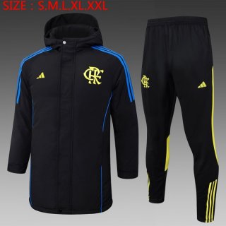 Abrigo Flamengo Conjunto Completo 2024/2025 Negro