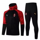 Chandal Con Capucha AC Milan 2021/2022 Rojo Negro